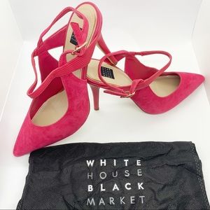 WHBM suede heels